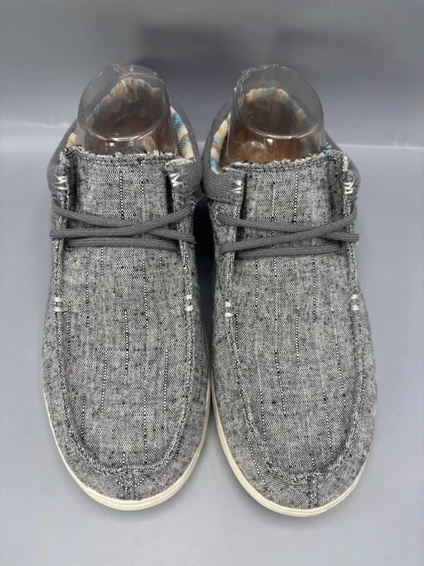 Sanuk Shaka Lite 2 SL Wool Casual Shoes Women's 9.5 Gray Canvas Comfort 1152130 - Image 3