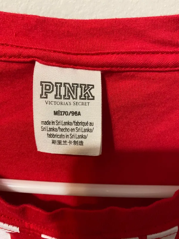 PINK Long Sleeve Crop Top - Image 2
