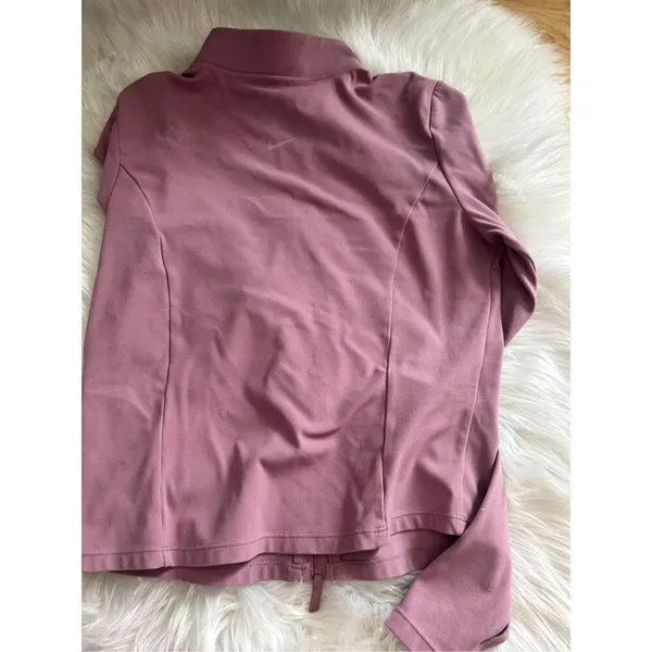 Nike zip up sweatshirt pinkish purple size xs jacket pull over - Image 3