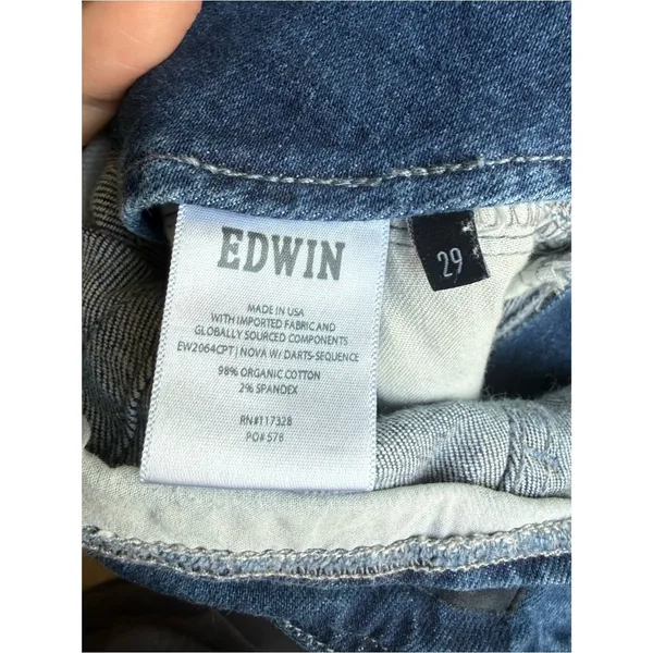 Edwin Nova Dart Jeans Size 29 Blue - Image 6