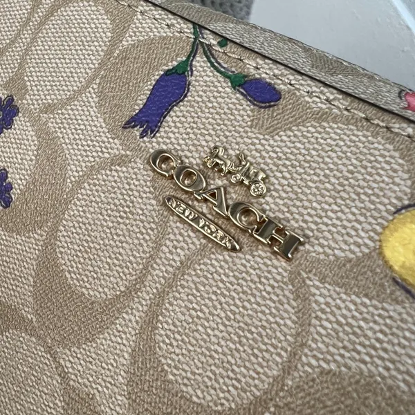 Coach Mini Camera Bag In Signature Canvas With Dreamy Veggie Print butterfly C8752 - Image 6