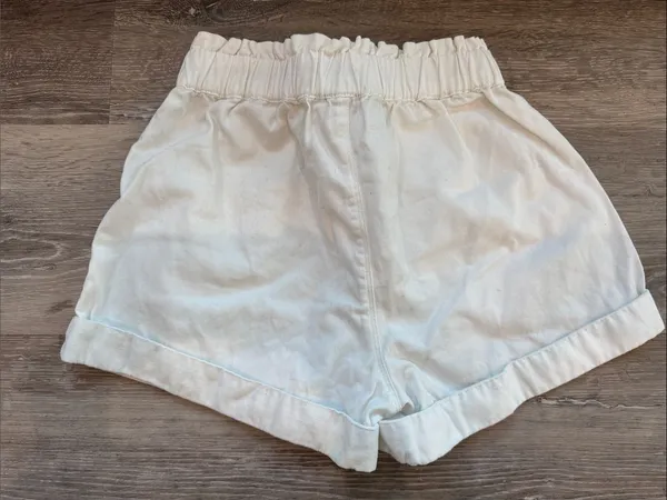 Aerie White Paperbag Tie-Waist Shorts - Image 2