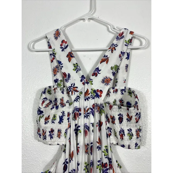 Anthropologie The Piper Bandeau Cutout Mini Dress Floral Size L - Image 9