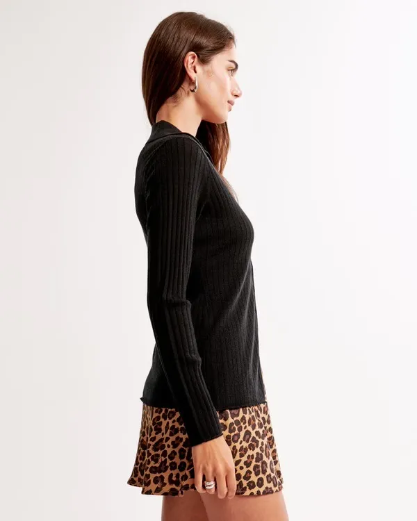 Mid Rise Leopard Print Mini Skort Abercrombie & Fitch - Image 5