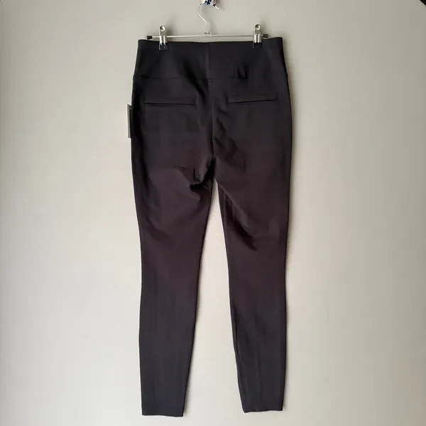 Nine West Office Siren Academia Pintuck Skinny Ponte Trousers Black‎ - Image 6