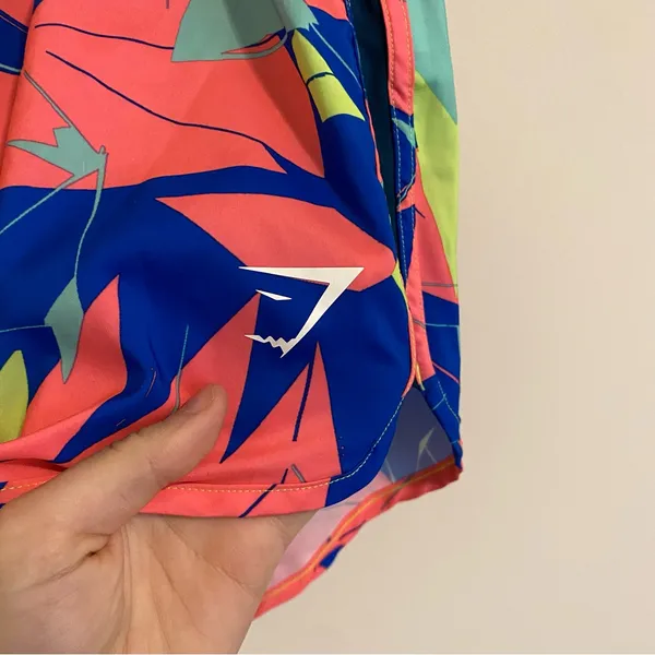 Gymshark Multicolored Neon Running Shorts size Small - Image 3