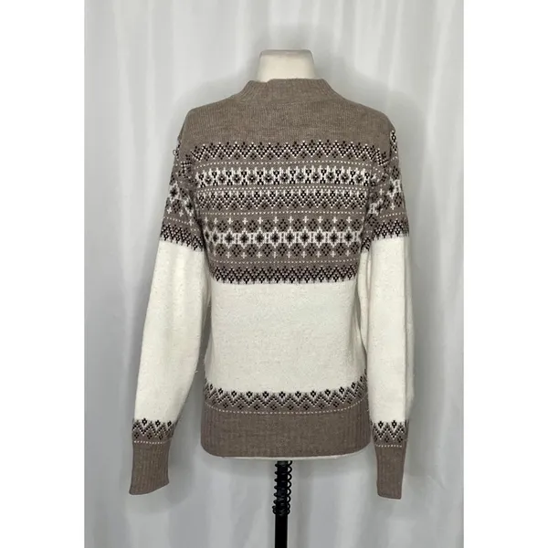 Vintage ROBERT BRUCE Scandinavian Fair Isle Sweater Paul Mage Fairisle Medium - Image 6
