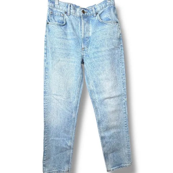 NEW Free People We The Free Zane Mid Rise Relaxed Slim Straight Leg Jeans 25 - Image 3