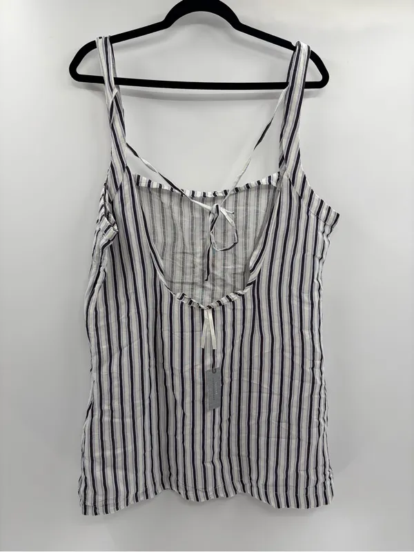 By Anthropologie Square summer Neck Gauze Mini Dress size large petite LP NWT - Image 8