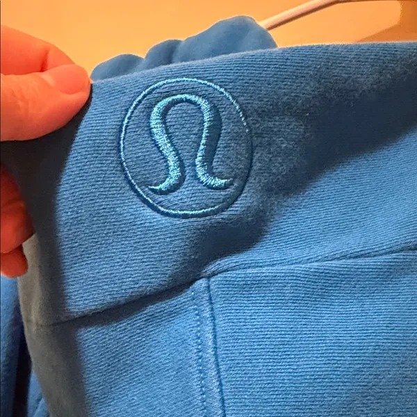 Women’s Lululemon Scuba Oversized Half Zip Hoodie Poolside Blue - Image 9