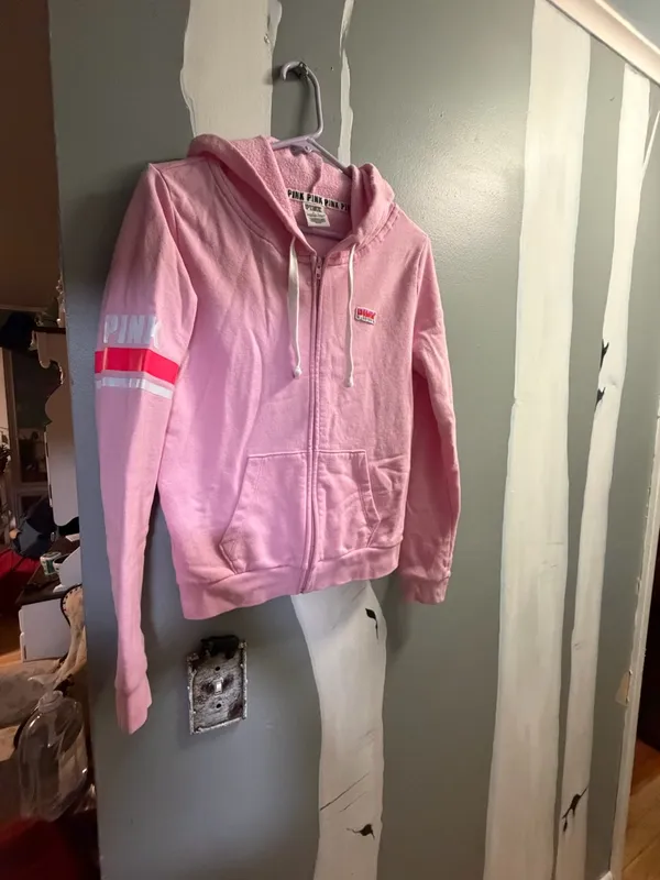 Victoria's Secret PINK Pink Zip-Up Hoodie - Image 5