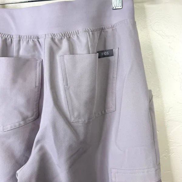 FIGS Zamora Lavender Dew Soft Lilac Technical Collection Jogger Scrub Pants XS - Image 6
