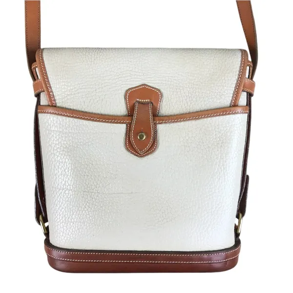 DOONEY & BOURKE VTG All Weather Leather Calvary Spectator Crossbody Bag Made USA - Image 5