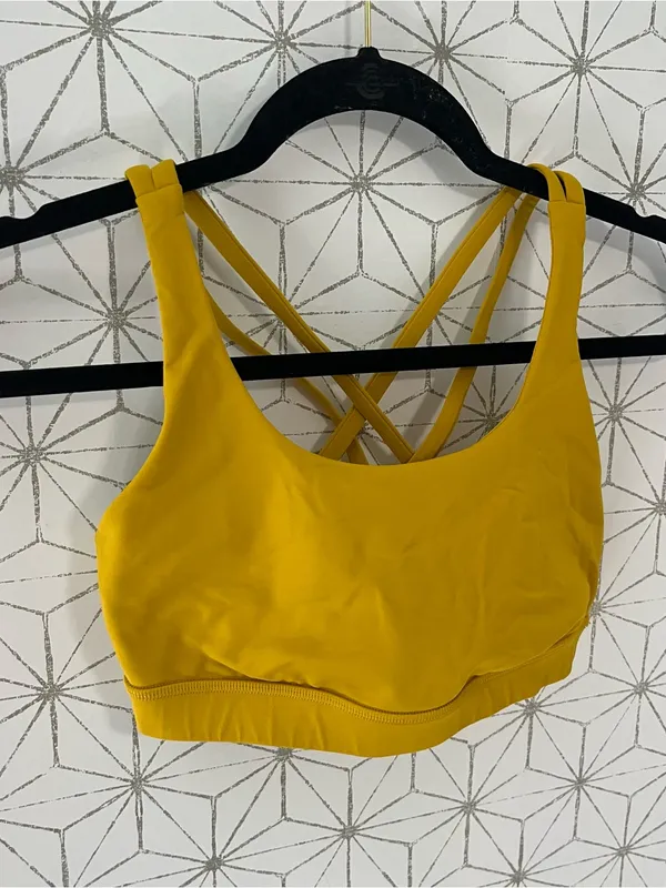 Lululemon Mustard Energy Bra - Image 4
