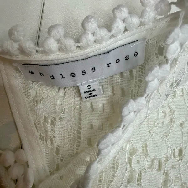 Endless Rose white lace poplin mini dress size S - Image 10
