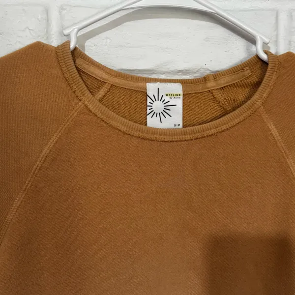 Offline by Aerie Ombre Crewneck Sweatshirt Women’s Small Golden Yellow - Image 2