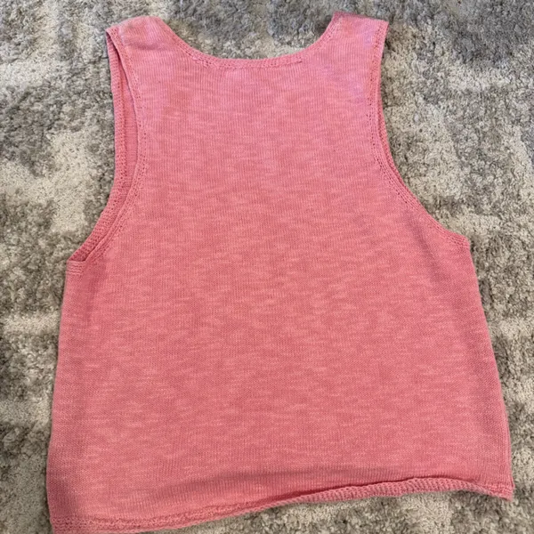 Free People Beach Women's Pink Knit Swim Tank Top - Size M - Image 2