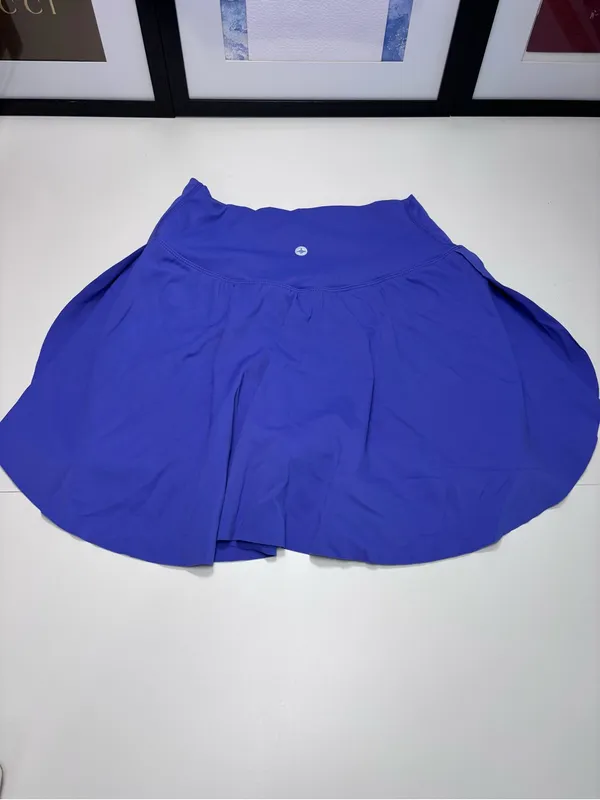 HALARA SoftlyZero Airy Crossover 2 in 1 Tennis Skirt Skort Periwinkle Color S - Image 2