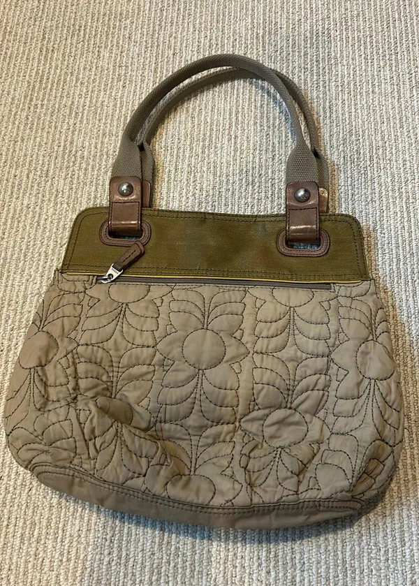 Fossil Bag Shoulder Olive Green Quilted - Image 3