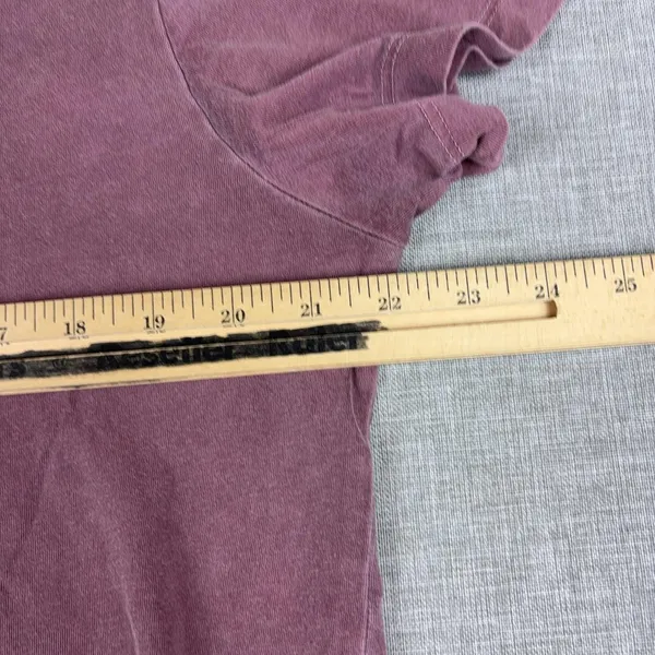 Madewell T-Shirt Womens M Purple Crew Neck Short Sleeve Tagless Jersey Top - Image 6