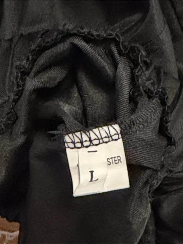 Black Drawstring Women's Shorts Size L - Image 3
