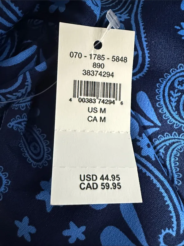 NWT OFFLINE by Aerie Navy & Blue Paisley Real Me Crop Leggings Size Medium - Image 10