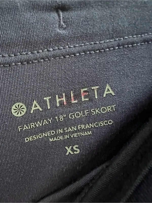 Athleta Fairway Golf Skort 18" Navy Blue Size XS Skirt with Shorts - Image 6