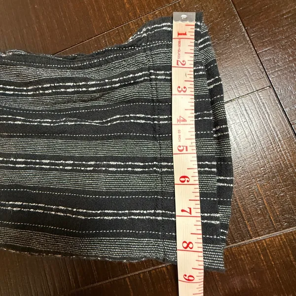 Briggs Womens‎ Linen Blend Striped Pull On Pants Black White Medium 1760053 - Image 5