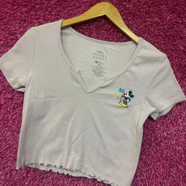 Mickey Mouse Disney crop top size medium  - Image 3