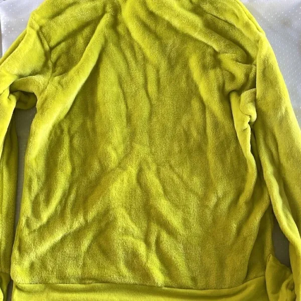 Dr. Seuss The Grinch Plush Sweatshirt Soft Long Sleeve Sz L Green Christmas - Image 10