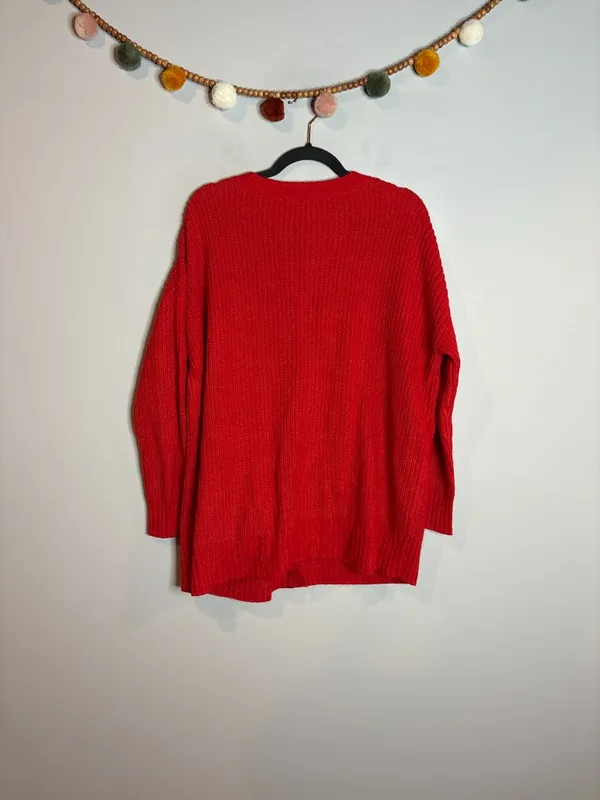 Sanctuary red oversized cardigan sweater - Image 5