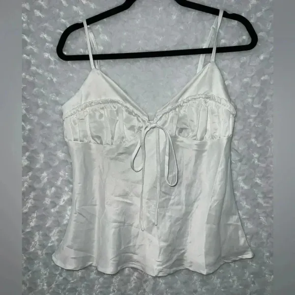 Princess Polly LADORA TOP WHITE size 6 - Image 2