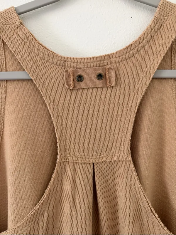 Free People We the Free Neutral Cottage Core Cool It Thermal Knit Tank- medium - Image 10