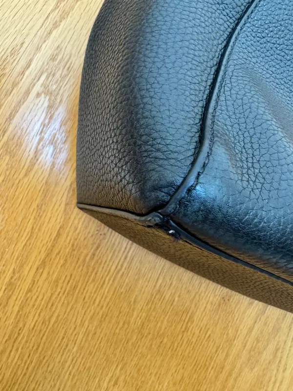 Tory Burch Black Leather Tote Bag - Image 8