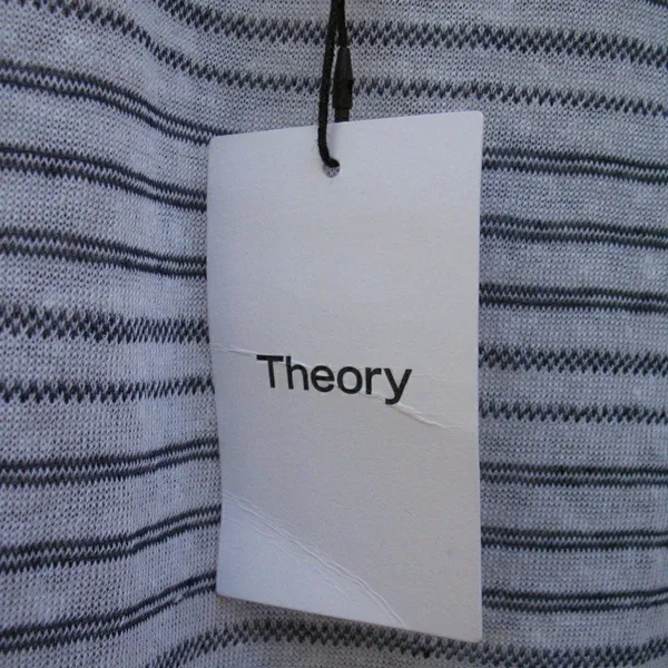 NWT Theory Low Back Striped Pullover Knit Top - Image 9