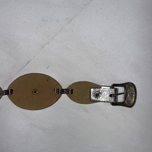 Vintage Y2K Silver Tone‎ Stamped Metal Boho Western Rodeo Concho Style Belt - Image 13