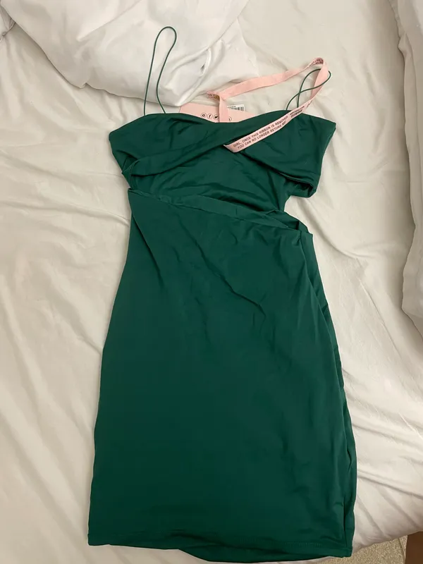 Oh Polly One Kiss Asymmetrical Mini Dress - Image 2