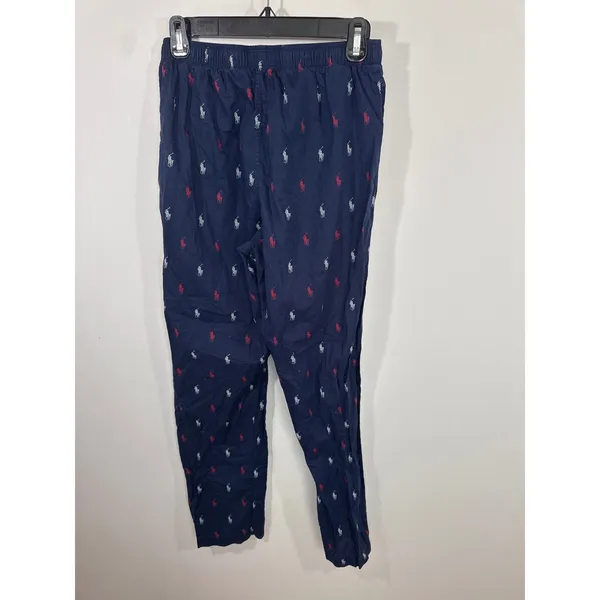 Polo Ralph Lauren Navy Pony Logo Pajama Pants Womens Small Sleepwear Lounging - Image 5