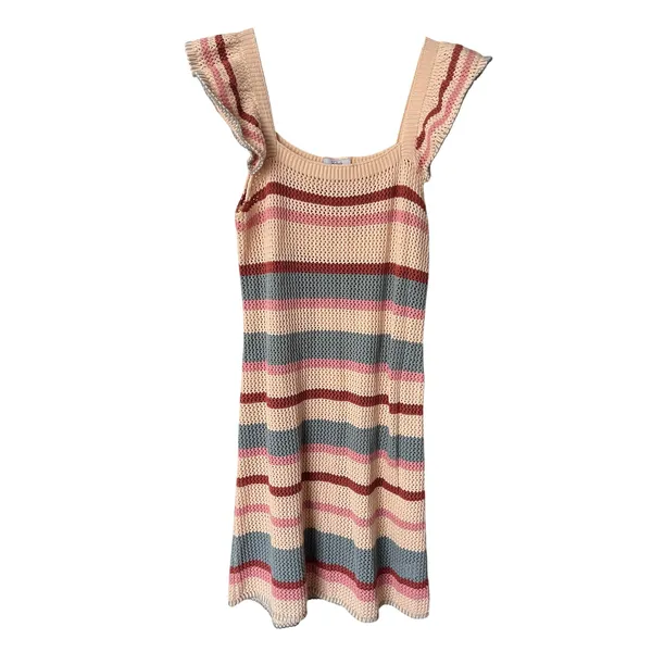 Rails‎ June Crochet Rainbow Mini Dress Size Small - Image 2