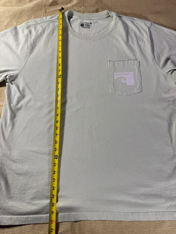 Carhartt 1889 Pocket T Shirt Men’s 2XL Relaxed Fit Green Workwear Graphic - Image 4