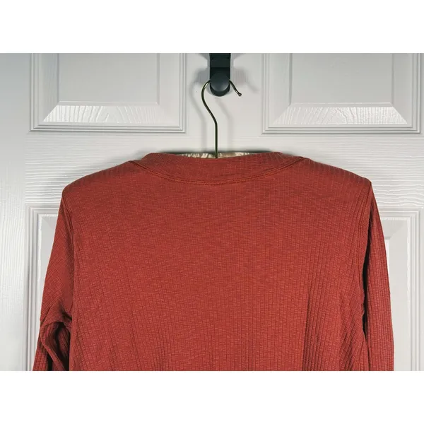 Lululemon Dare to Drape Oversized Long Sleeve Top Size S Rust Orange Casual Fall - Image 5
