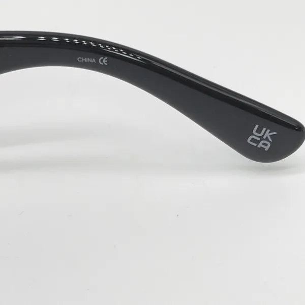 AIRE Calisto Sunglasses OS Black Oval Retro Y2K Minimalist Edgy Cyber Mob Wife‎ - Image 8