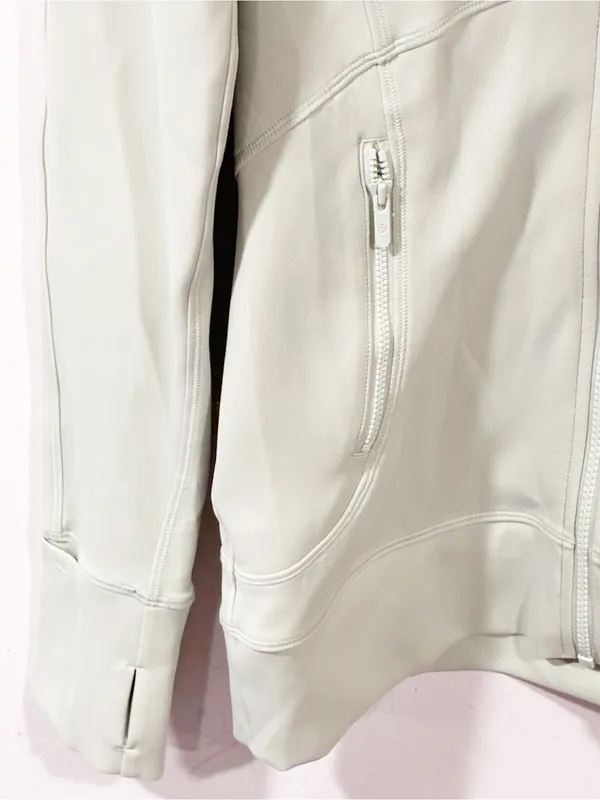 Lululemon Day Maker Full Zip Hoodie Light Green Hooded Size 6 - Image 2