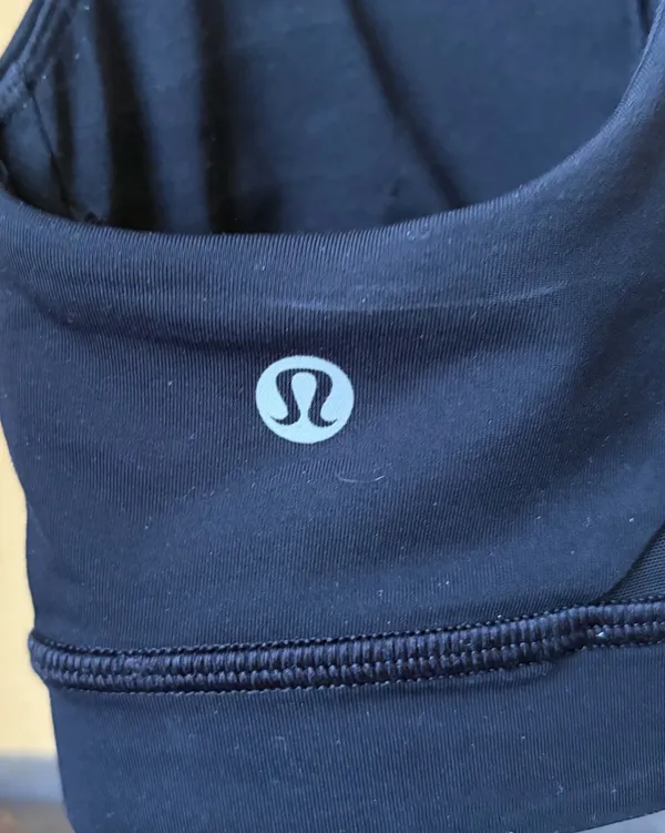 Lululemon Black Racerback Sports Bra - Image 4