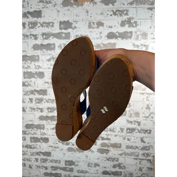 Ugg | women blue wedge sandals heels - Image 8