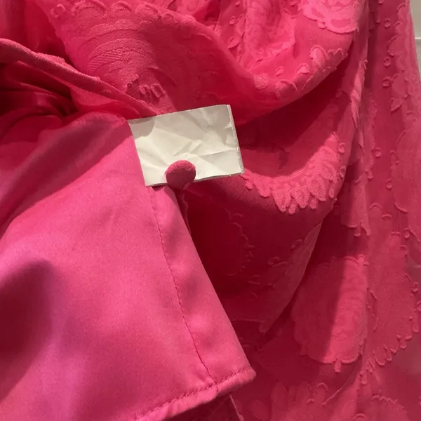Lilly Pulitzer Quinn Halter High Neck‎ Pink Textured Knotty Lace Feminine Sz S - Image 8