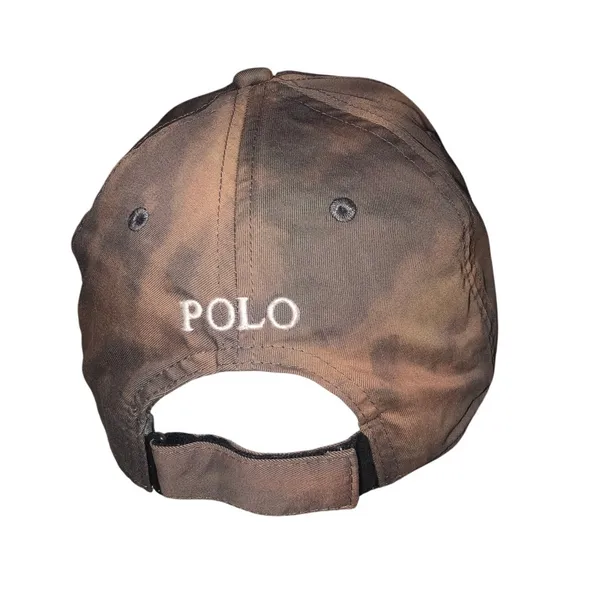 Ralph Lauren Polo Custom Dyed Baseball Cap Bleach Wash Camo Grunge Y2K Unisex - Image 9