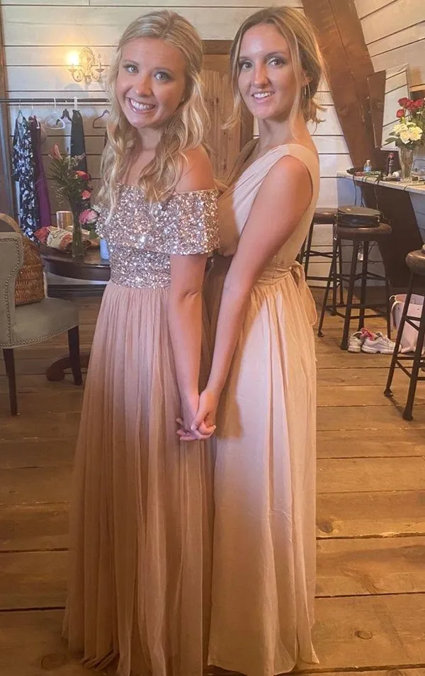 bridesmaids dress- tan/taupe - Image 3