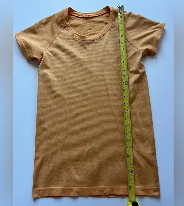 lululemon athletica Swiftly Tech Shirt Sleeve Shirt 2.0 Mango Dream -Size 8 - Image 6