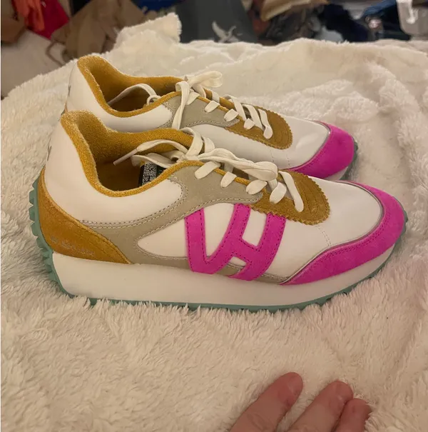 Vintage Havana Women’s Cosmic Sneaker Mustard & Pink Retro Chunky Size 9 - Image 4